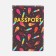Cover for passport, black color