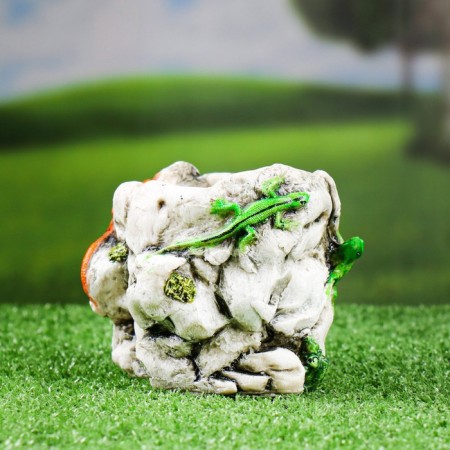 Figure Kashpo "Stone with Lizards" 17x15x15cm-2