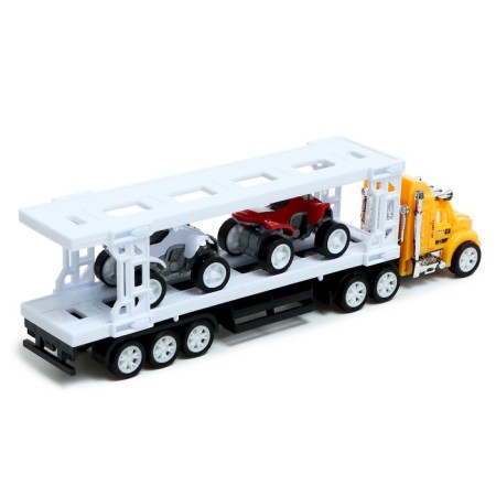 Truck Inertial "Avtovos", with 2 ATVs, color mix-2