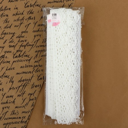 Hypure lace, 35 mm × 9 ± 0.5 m, white color-2