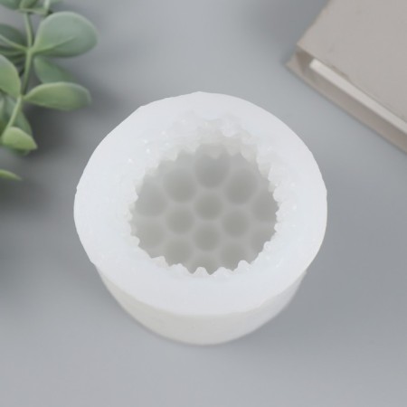 Mold silicone for a candle "Balls" 6.5x6.5x9.5 cm-3