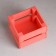 Wooden Kashpo 12 × 11 × 9 cm "odnushka light", double -strip, pink light giving beautifully