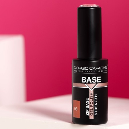 The base coating for gel polish "Giorgio Capachini", with high resistance, tone 03, 12 ml