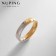 Ring Xuping Tenderness, color of silver-gold, size 17