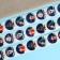 Stickers in the roll "Christmas", 500 pcs, 2.5 x 2.5 cm
