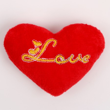 Soft magnet "Love" in the form of a heart, 9 cm, red color-1