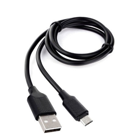 Cable Cablexpert CCB-MUSB2-ambMo2-1MB, microUSB-USB, 2.4 A, 1 m, fast charging, black