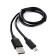 Cable Cablexpert CCB-MUSB2-ambMo2-1MB, microUSB-USB, 2.4 A, 1 m, fast charging, black