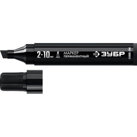 Marker bison MP-1000k 06333-2, permanent, wedge-shaped, 2-10 mm, black-1