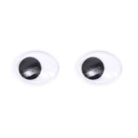 Glue -based eyes, set 160 pcs, size 1 pcs: 1.3 × 1 cm