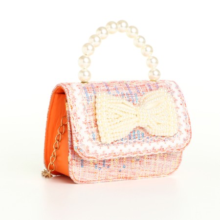 Baby bag on a valve, orange color