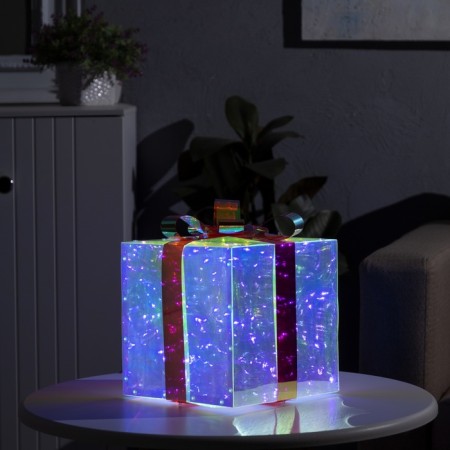 LED figure "Gift" 20 × 20 × 20 cm, plastic, 220 V, glow of white