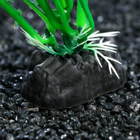 Aquarium artificial plant, 10 cm, green-white-1