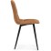 Stool on a metal frame chilli metal/velor, black/brick 44x50x85 cm