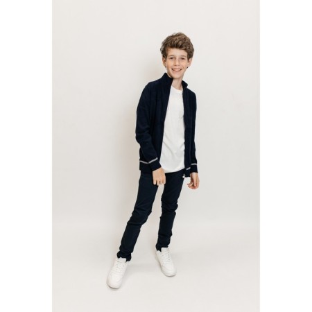 Jumper for boys, height 110-116 cm, dark blue color-1