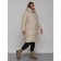 Coat insulated winter female, size 48, beige color