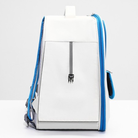 An animal-carp backpack, 30 x 40 x 25 cm, white/blue-9