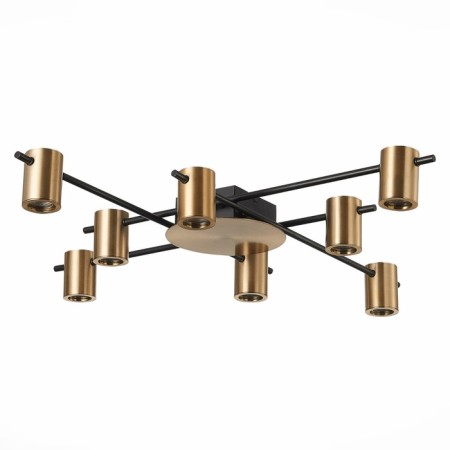 Ceiling lamp ST LUCE. SL1207.402.08. Veroli. 8x7 W, GU10, 85x85x11 cm, black color