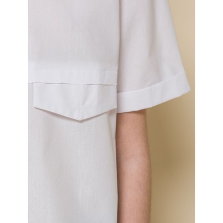Blouse for girls, height 122 cm, white color-4
