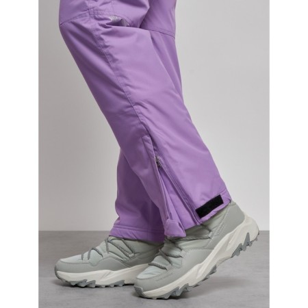 Semi -combinezone ski insulated female winter, size 42, purple color-16