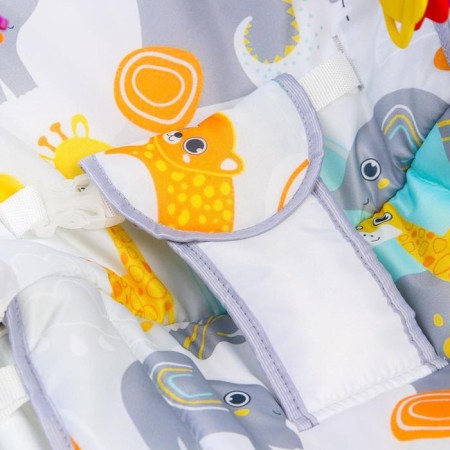Shakeslong - rocking for newborns "Funny animals", game arc, toys mix-5