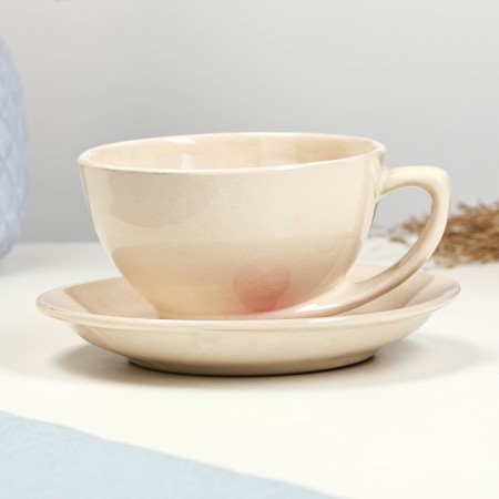 Tea couple "Elegant" 0.25l / 11x6.5cm + saucer 15cm, Valentine-1