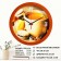 Wall watches, D-28 cm, kitchen, "coffee and makaruns", silent