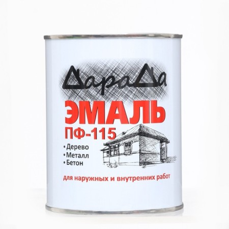 Enamel (Darada) PF-115 (GOST) Brown 0.8 kg