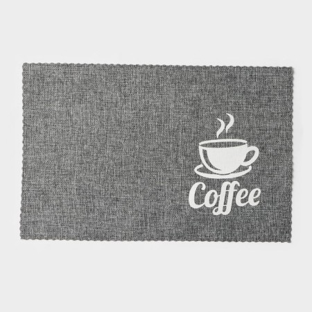 Набор салфеток сервировочных Доляна Coffee, 4 шт, 44×29 см, цвет серый-2
