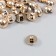 Buttons plastic for creativity on the leg "Golden Hemisphere" set of 30 pcs 1.2x1.2 cm