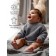Sweater Knitted Children's Amarobaby Pure Love Buddy, height 98 cm, color gray color