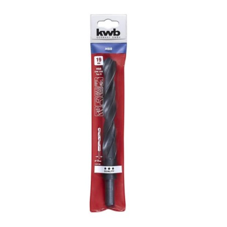 Metal drill KWB, 19x198 mm, reduced shank 13 mm, HSS-R steel-1