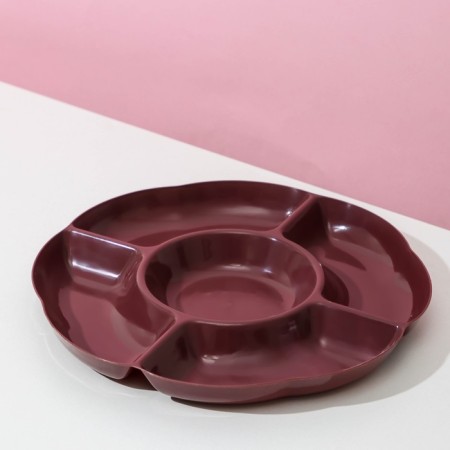 Menzhitsa Round Dolyana "Rainbow", 5 sections, 24 × 2 cm, color mix-2