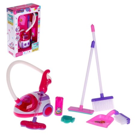 Game set "Funny cleaning" with vacuum cleaner and accessories