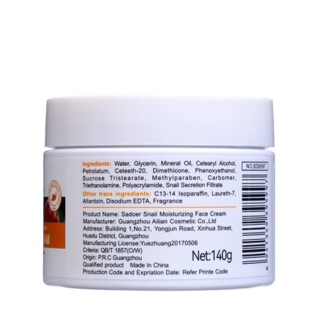 Face cream, moisturizing, with a snail extract, 140 g-1