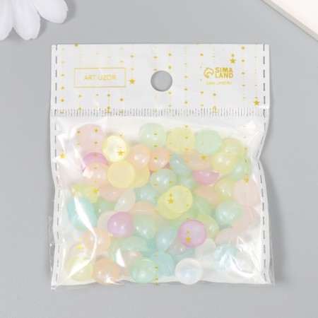 Decor for creativity plastic "Half of the beads. Soap bubble" set 20 g 0.5x1x1 cm-4