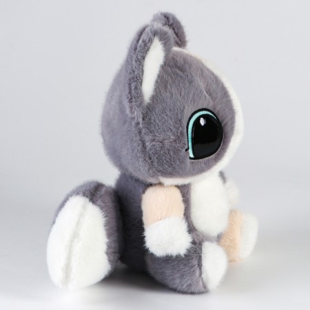 Soft toy "cat", 23 cm, gray color-2