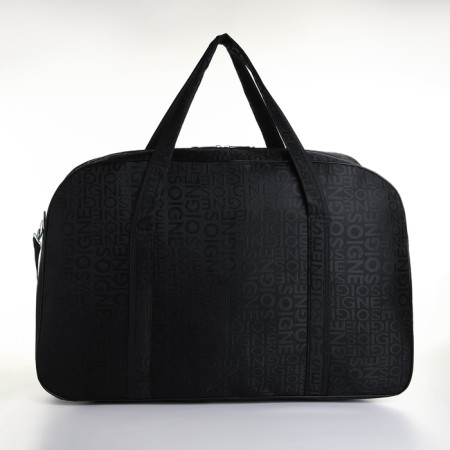Road bag with lightning, external pocket, long belt, black color-1