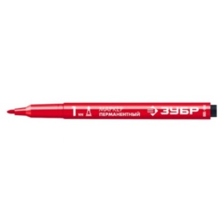 Marker bison professional 06320-3, permanent, pointed, red, 1 mm