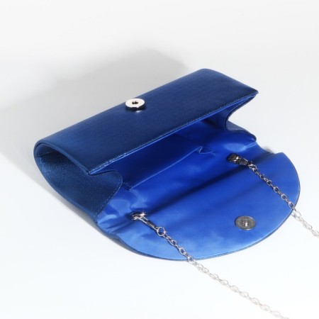 Magneta bag bag, long chain, blue color-4