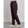 Warmed female trousers, size 48, dark-bearded color