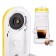 Coffee machine KitFort KT-7122-3, capsule, 800 W, 0.36 l, white-yellow