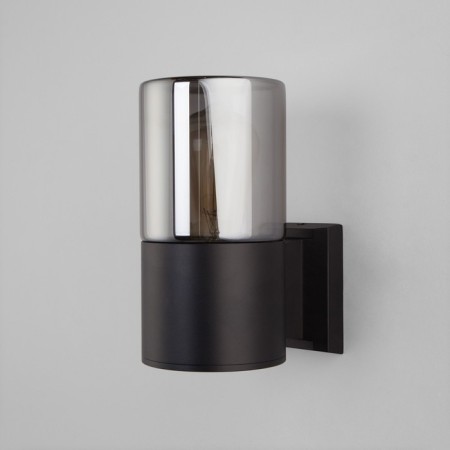 Street wall lamp Elektrostandard, Roil, 175x110x210 mm, E27, black color-4
