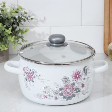 Кастрюля «Весенний романс», 4 л, стеклянная крышка, индукция