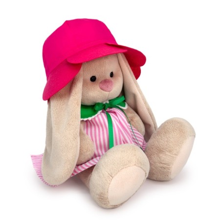 Soft toy "Bunny mi in a color hat", 18 cm-1