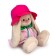 Soft toy "Bunny mi in a color hat", 18 cm
