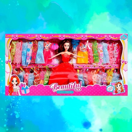 ARINA doll with a set of dresses and accessory, mix-10