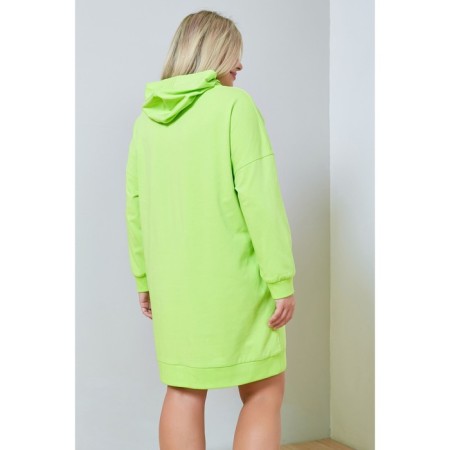 Women's dress, size 56, light green color-3