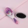 Massage comb, 7 × 22 cm, lilac color