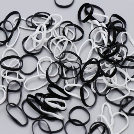 Gum for animals of high strength, set of 100 pcs, Mix black and white-2